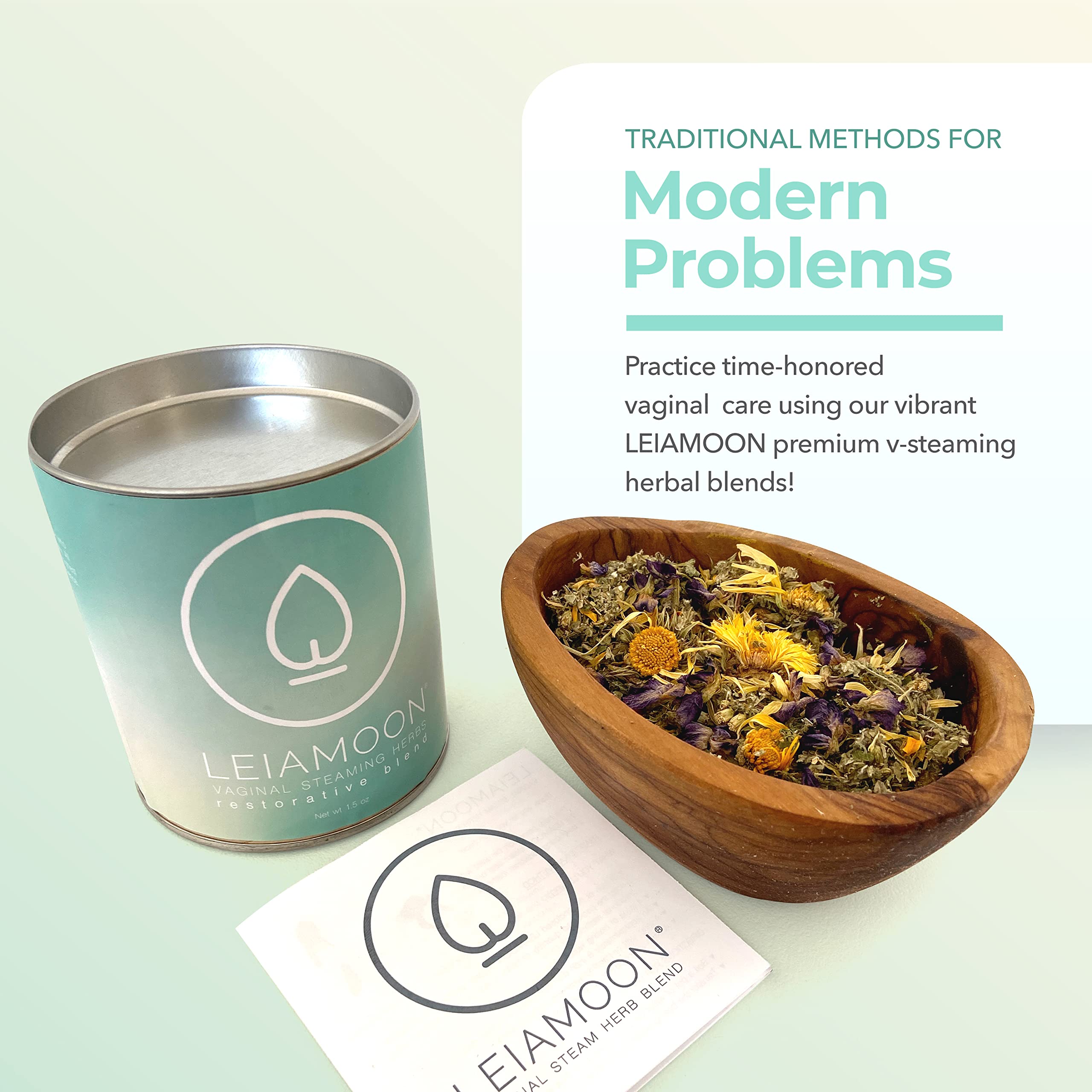 Leiamoon - Vaginal Steam Herbs Blends V Steam Kit for Cleansing, Regulating, and Balancing